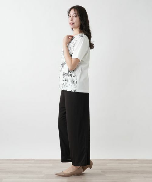 Leilian PLUS HOUSE / レリアンプラスハウス Tシャツ | 【店舗人気】プリントTシャツ【ROCHAS Premiere】 | 詳細2