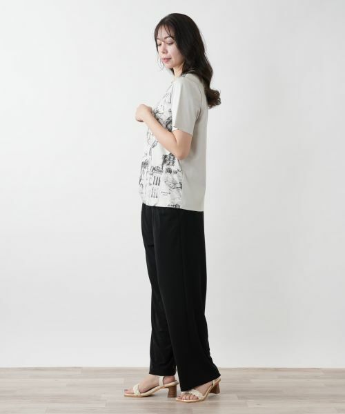 Leilian PLUS HOUSE / レリアンプラスハウス Tシャツ | 【店舗人気】プリントTシャツ【ROCHAS Premiere】 | 詳細5