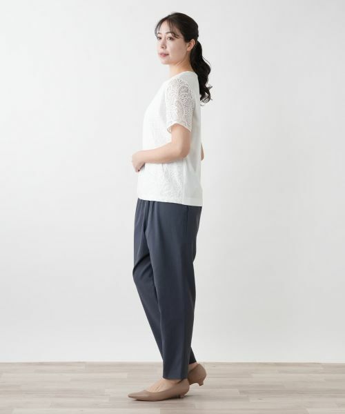 Leilian PLUS HOUSE / レリアンプラスハウス カットソー | 【店舗人気】レース切替カットソー | 詳細2