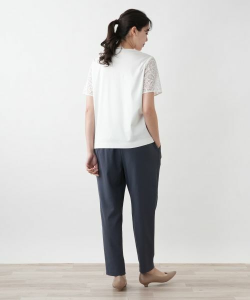 Leilian PLUS HOUSE / レリアンプラスハウス カットソー | 【店舗人気】レース切替カットソー | 詳細3