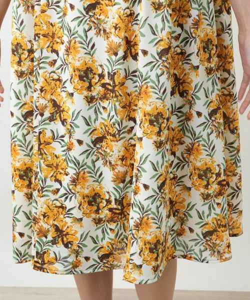 Leilian PLUS HOUSE / レリアンプラスハウス ドレス | 【店舗人気】ボタニカル柄フレアワンピース | 詳細13