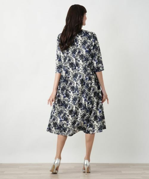 Leilian PLUS HOUSE / レリアンプラスハウス ドレス | 【店舗人気】ボタニカル柄フレアワンピース | 詳細3