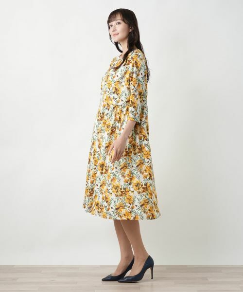Leilian PLUS HOUSE / レリアンプラスハウス ドレス | 【店舗人気】ボタニカル柄フレアワンピース | 詳細5