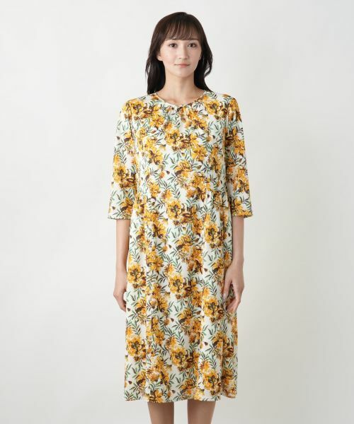 Leilian PLUS HOUSE / レリアンプラスハウス ドレス | 【店舗人気】ボタニカル柄フレアワンピース | 詳細7
