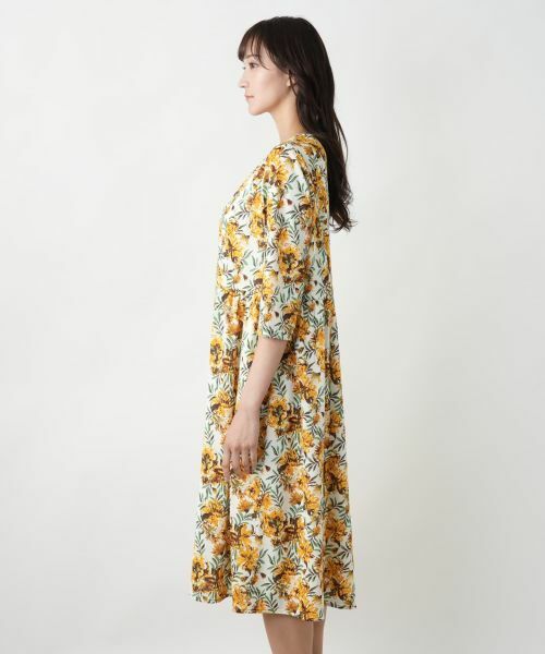 Leilian PLUS HOUSE / レリアンプラスハウス ドレス | 【店舗人気】ボタニカル柄フレアワンピース | 詳細8