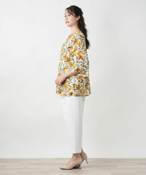 Leilian PLUS HOUSE / レリアンプラスハウス シャツ・ブラウス | 【店舗人気】ボタニカル柄チュニックブラウス | 詳細2