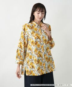 Leilian PLUS HOUSE / レリアンプラスハウス シャツ・ブラウス | 【店舗人気】ボタニカル柄ブラウス