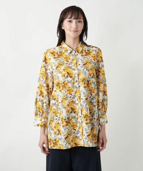 Leilian PLUS HOUSE / レリアンプラスハウス シャツ・ブラウス | 【店舗人気】ボタニカル柄ブラウス | 詳細7