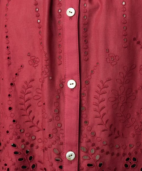 Leilian PLUS HOUSE / レリアンプラスハウス シャツ・ブラウス | レースバンドカラーブラウス | 詳細11