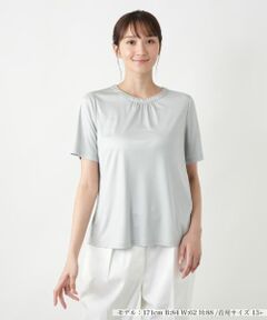 Leilian PLUS HOUSE / レリアンプラスハウス カットソー | 【店舗人気】シルククルーネックカットソー