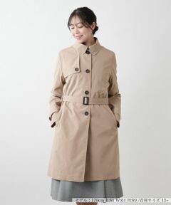 ダークブラウン トレンチコート plage Plage プラージュ 22AW DAMAGE TAFFETA トレンチコート
