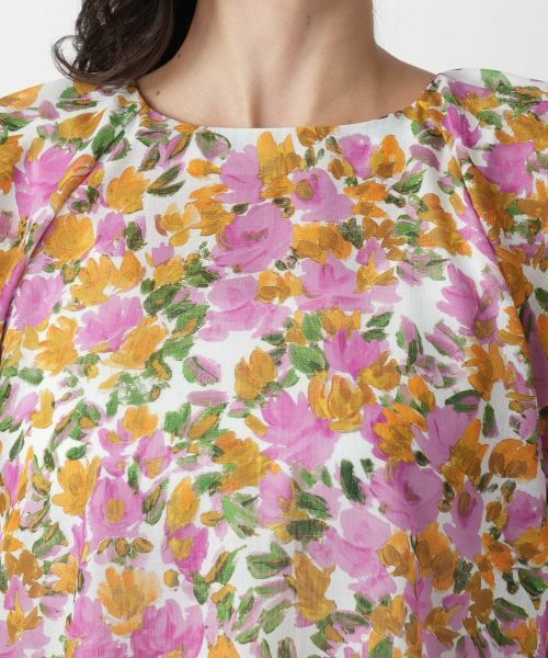 Leilian PLUS HOUSE / レリアンプラスハウス シャツ・ブラウス | 【店舗人気】フラワープリントブラウス【Leilian WHITE LABEL】 | 詳細10