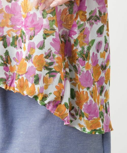 Leilian PLUS HOUSE / レリアンプラスハウス シャツ・ブラウス | 【店舗人気】フラワープリントブラウス【Leilian WHITE LABEL】 | 詳細14