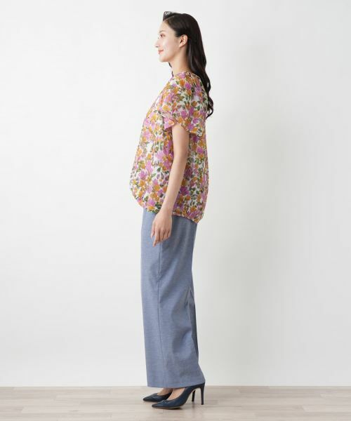 Leilian PLUS HOUSE / レリアンプラスハウス シャツ・ブラウス | 【店舗人気】フラワープリントブラウス【Leilian WHITE LABEL】 | 詳細5