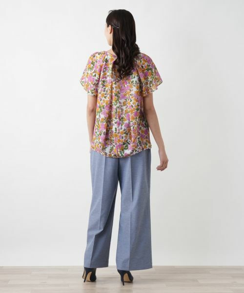 Leilian PLUS HOUSE / レリアンプラスハウス シャツ・ブラウス | 【店舗人気】フラワープリントブラウス【Leilian WHITE LABEL】 | 詳細6