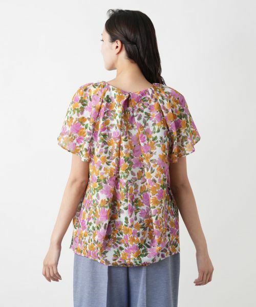 Leilian PLUS HOUSE / レリアンプラスハウス シャツ・ブラウス | 【店舗人気】フラワープリントブラウス【Leilian WHITE LABEL】 | 詳細9