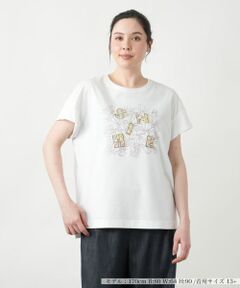 セール】 スパンコール刺繍カットソー【Leilian WHITE LABEL