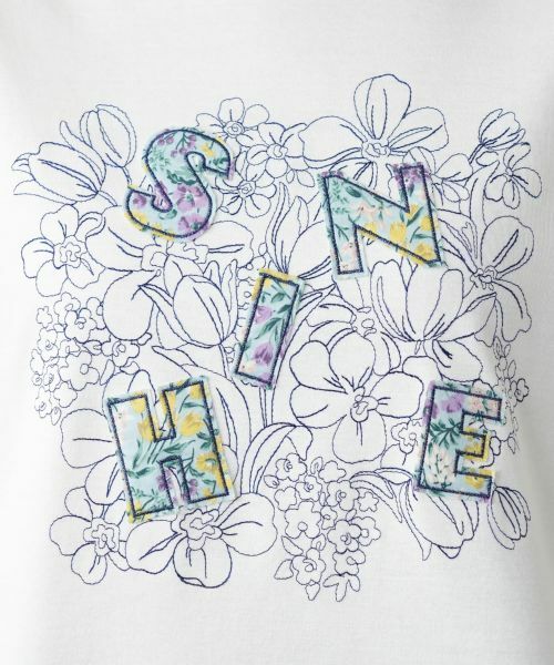 Leilian PLUS HOUSE / レリアンプラスハウス Tシャツ | 【店舗人気】フラワー刺繍Tシャツ【Leilian WHITE LABEL】 | 詳細14
