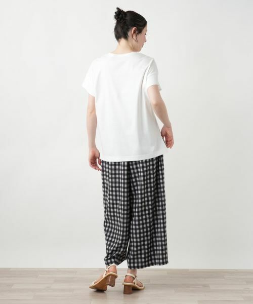 Leilian PLUS HOUSE / レリアンプラスハウス Tシャツ | 【店舗人気】フラワー刺繍Tシャツ【Leilian WHITE LABEL】 | 詳細6