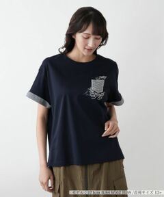 Leilian PLUS HOUSE / レリアンプラスハウス Tシャツ | 【店舗人気】刺繍クルーネックTシャツ【Leilian WHITE LABEL】