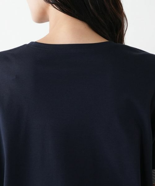 Leilian PLUS HOUSE / レリアンプラスハウス Tシャツ | 【店舗人気】刺繍クルーネックTシャツ【Leilian WHITE LABEL】 | 詳細13