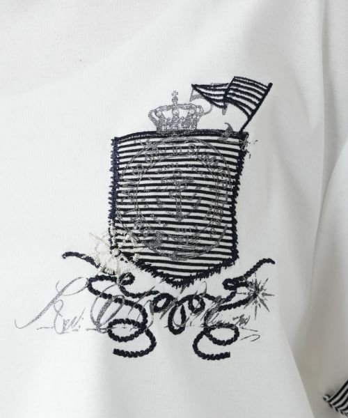 Leilian PLUS HOUSE / レリアンプラスハウス Tシャツ | 【店舗人気】刺繍クルーネックTシャツ【Leilian WHITE LABEL】 | 詳細5