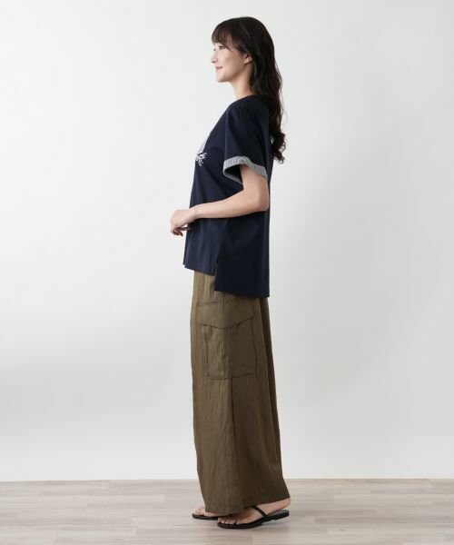 Leilian PLUS HOUSE / レリアンプラスハウス Tシャツ | 【店舗人気】刺繍クルーネックTシャツ【Leilian WHITE LABEL】 | 詳細7