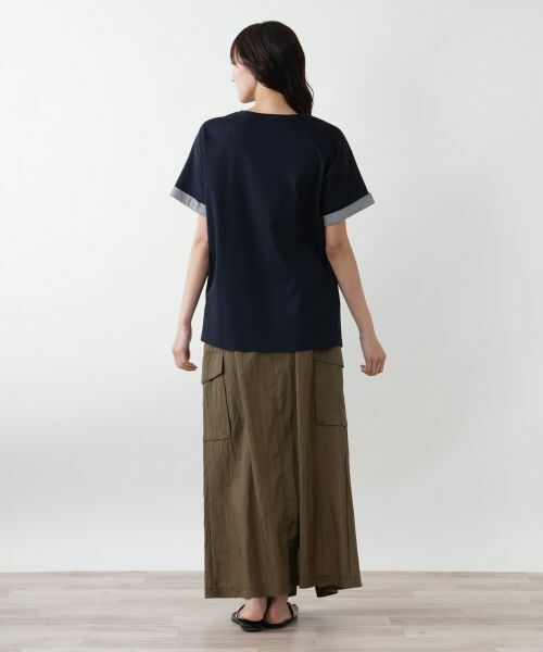 Leilian PLUS HOUSE / レリアンプラスハウス Tシャツ | 【店舗人気】刺繍クルーネックTシャツ【Leilian WHITE LABEL】 | 詳細8