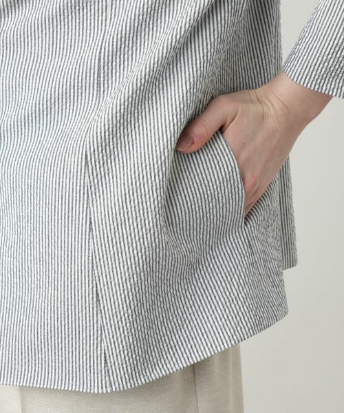 Leilian PLUS HOUSE / レリアンプラスハウス テーラードジャケット | 【店舗人気】ストライプジャケット【Leilian WHITE LABEL】 | 詳細10