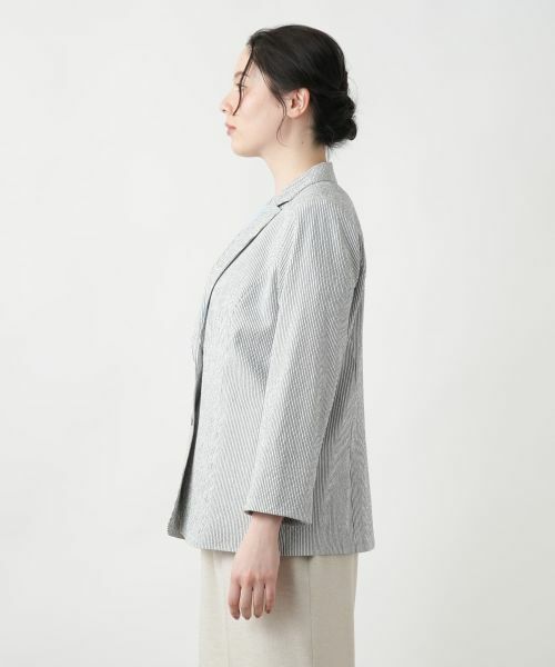 Leilian PLUS HOUSE / レリアンプラスハウス テーラードジャケット | 【店舗人気】ストライプジャケット【Leilian WHITE LABEL】 | 詳細5