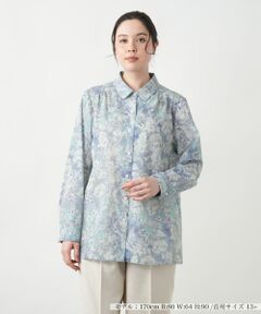 Leilian PLUS HOUSE / レリアンプラスハウス シャツ・ブラウス | 【店舗人気】ボタニカル柄ブラウス【Leilian WHITE LABEL】