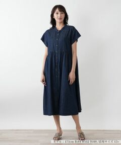 Leilian PLUS HOUSE / レリアンプラスハウス ドレス | 【店舗人気】バンドカラーワンピース