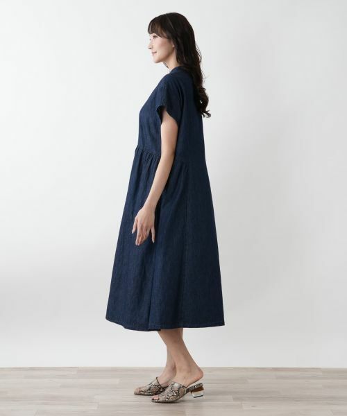 Leilian PLUS HOUSE / レリアンプラスハウス ドレス | 【店舗人気】バンドカラーワンピース | 詳細2