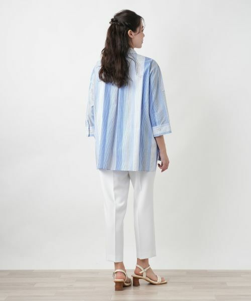 Leilian PLUS HOUSE / レリアンプラスハウス シャツ・ブラウス | 【店舗人気】ストライプブラウス | 詳細3