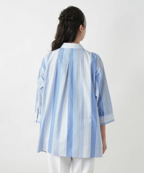 Leilian PLUS HOUSE / レリアンプラスハウス シャツ・ブラウス | 【店舗人気】ストライプブラウス | 詳細6