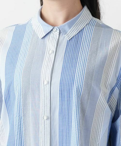 Leilian PLUS HOUSE / レリアンプラスハウス シャツ・ブラウス | 【店舗人気】ストライプブラウス | 詳細7