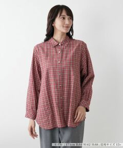 Leilian PLUS HOUSE / レリアンプラスハウス シャツ・ブラウス | リバーシブルチェックシャツ