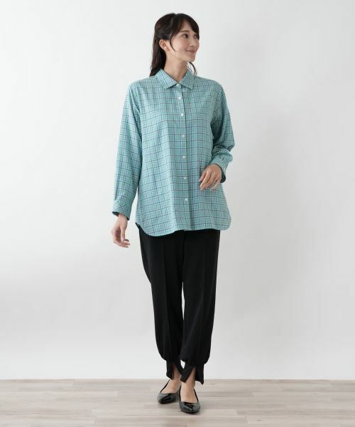 Leilian PLUS HOUSE / レリアンプラスハウス シャツ・ブラウス | リバーシブルチェックシャツ | 詳細1