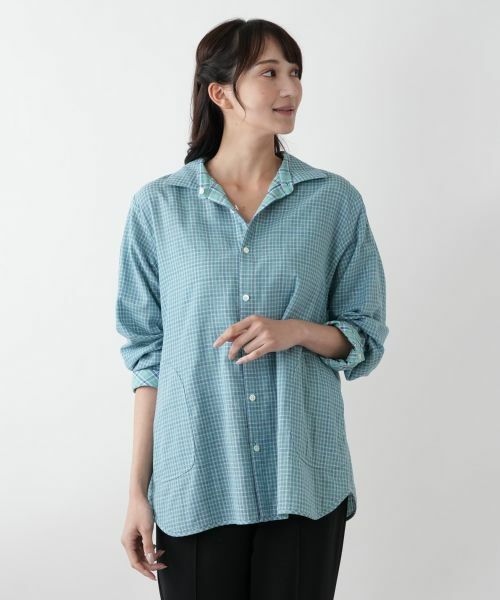 Leilian PLUS HOUSE / レリアンプラスハウス シャツ・ブラウス | リバーシブルチェックシャツ | 詳細4