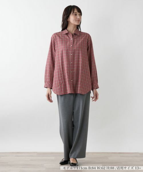 Leilian PLUS HOUSE / レリアンプラスハウス シャツ・ブラウス | リバーシブルチェックシャツ | 詳細5