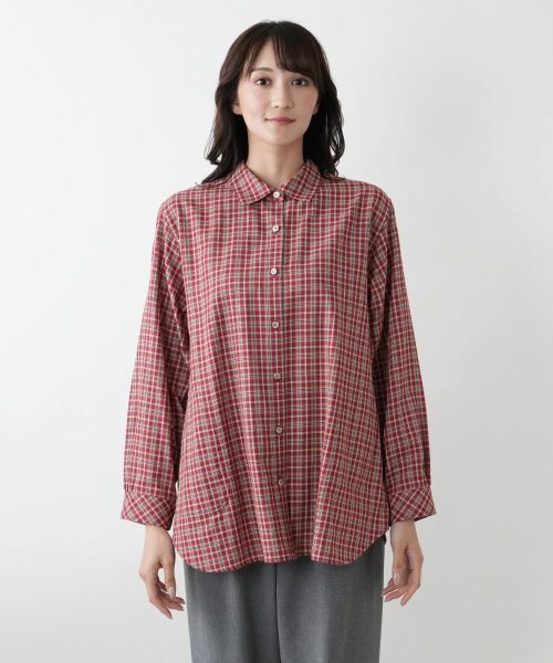 Leilian PLUS HOUSE / レリアンプラスハウス シャツ・ブラウス | リバーシブルチェックシャツ | 詳細8