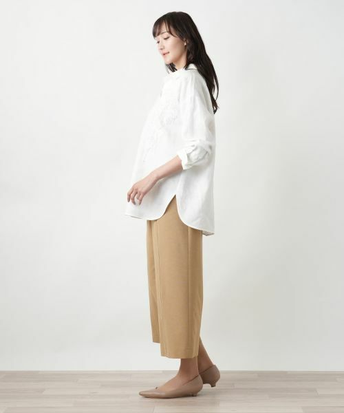 Leilian PLUS HOUSE / レリアンプラスハウス シャツ・ブラウス | 【店舗人気】フラワー刺繍ブラウス | 詳細2