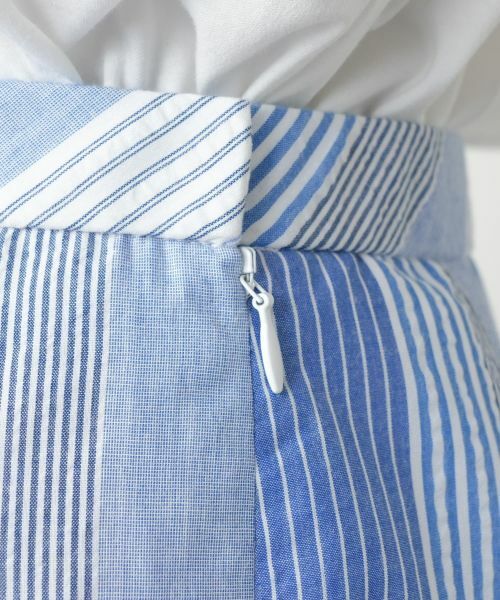 Leilian PLUS HOUSE / レリアンプラスハウス ミニ・ひざ丈スカート | 【店舗人気】ストライプフレアスカート | 詳細8