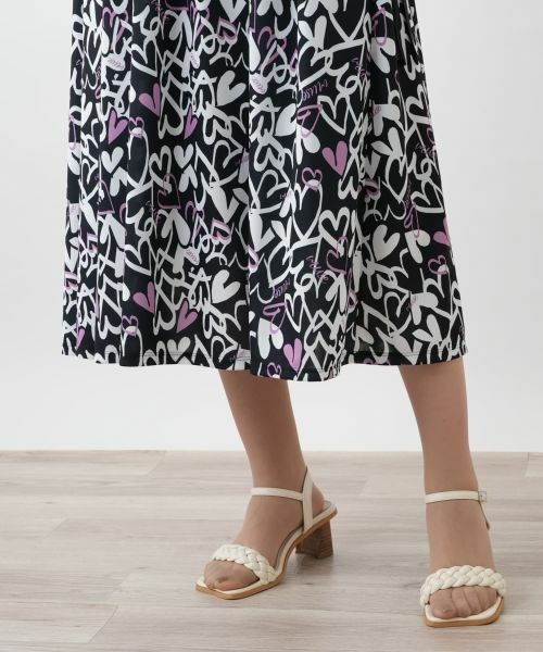 Leilian PLUS HOUSE / レリアンプラスハウス ドレス | プリントフレアワンピース【MUSE BY ROCHAS Premiere】 | 詳細12