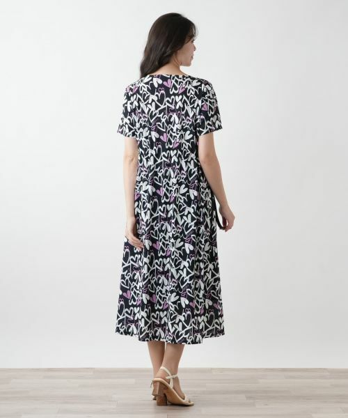 Leilian PLUS HOUSE / レリアンプラスハウス ドレス | プリントフレアワンピース【MUSE BY ROCHAS Premiere】 | 詳細3