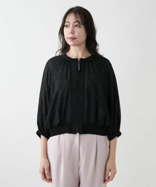 Leilian PLUS HOUSE / レリアンプラスハウス その他アウター | シアーブルゾン【MUSE BY ROCHAS Premiere】 | 詳細4