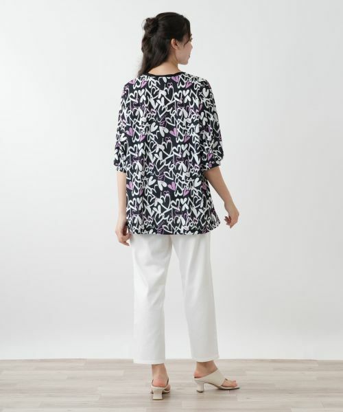 Leilian PLUS HOUSE / レリアンプラスハウス シャツ・ブラウス | 【店舗人気】プリントチュニックブラウス【MUSE BY ROCHAS Premiere】 | 詳細3