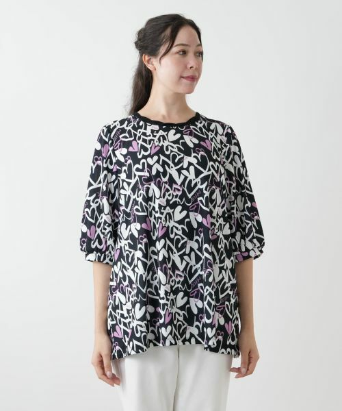 Leilian PLUS HOUSE / レリアンプラスハウス シャツ・ブラウス | 【店舗人気】プリントチュニックブラウス【MUSE BY ROCHAS Premiere】 | 詳細4