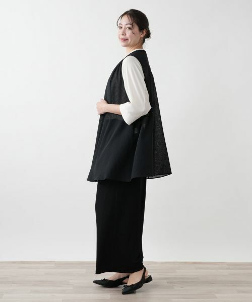 Leilian PLUS HOUSE / レリアンプラスハウス テーラードジャケット | ロングニットベスト【MUSE BY ROCHAS Premiere】 | 詳細2