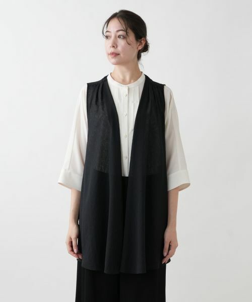 Leilian PLUS HOUSE / レリアンプラスハウス テーラードジャケット | ロングニットベスト【MUSE BY ROCHAS Premiere】 | 詳細4